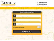 Tablet Screenshot of minicabsinlondon.com